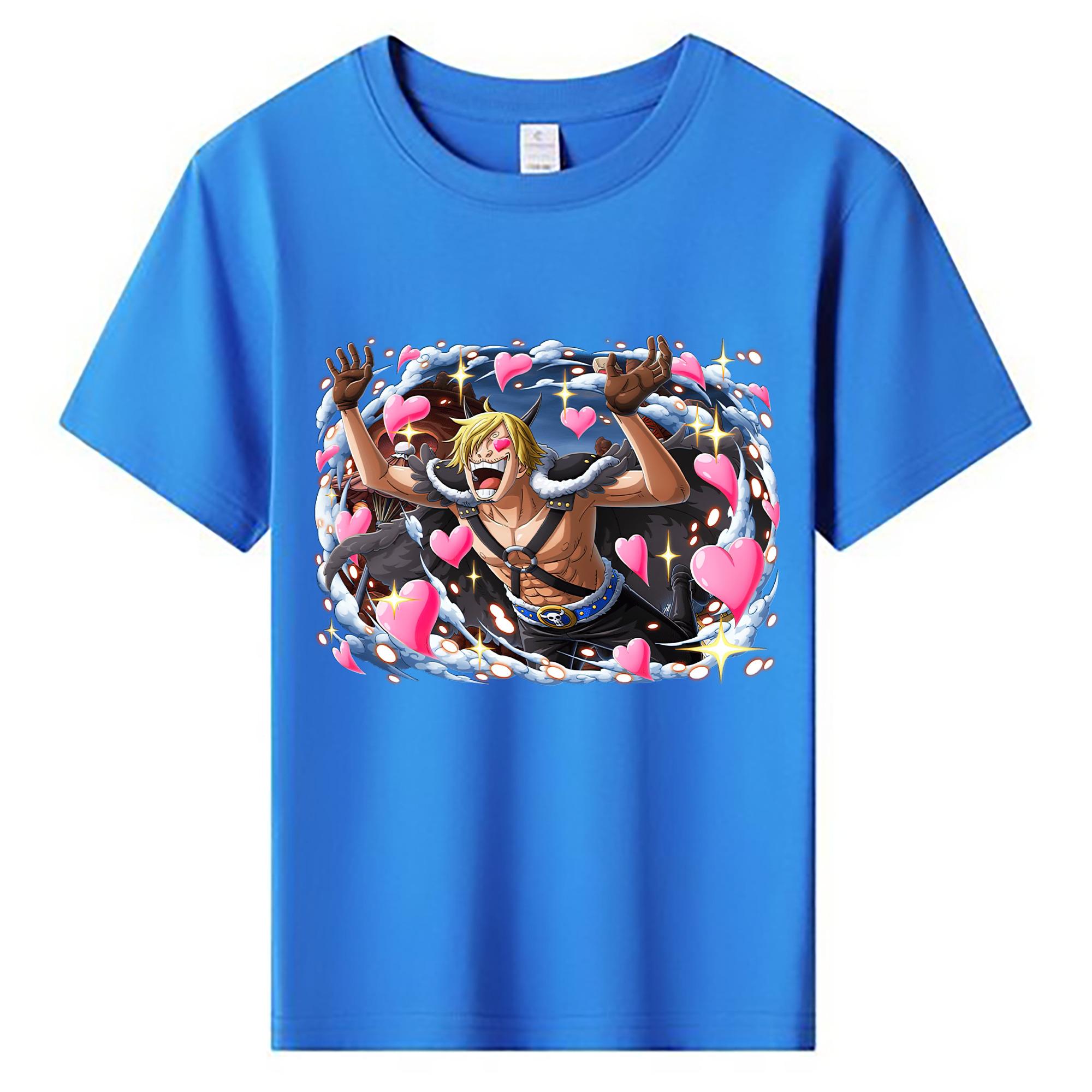 （画像用） ワンピース サンジ ONE PIECE Sanji 綿100％キッズTシャツ（フロントプリント）